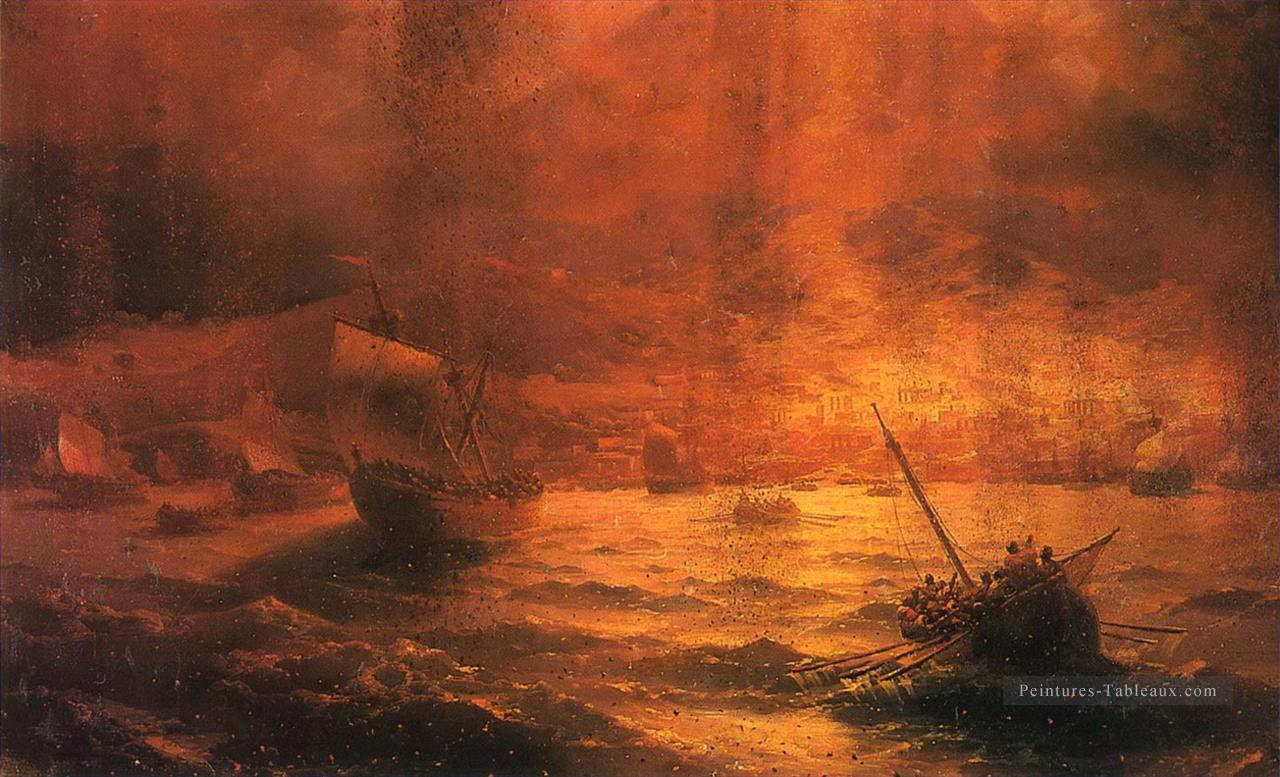 les ruines de Pompéi 1889 Romantique Ivan Aivazovsky russe Peintures à l'huile